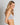 Model wears Simply Seamless Contour Bra in LIGHT GREY MARLE. On body side view
