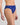 Model wears Leonie High Cut Brief in SURF THE WEB. On body side view