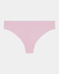 Au Naturel Thong in PALE LILAC. Flat lay front view