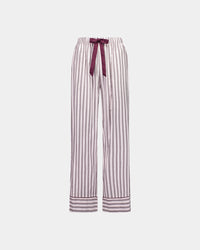 Cosy Flannel Long Pj Pant in PINK-A-BOO. Flat lay front view