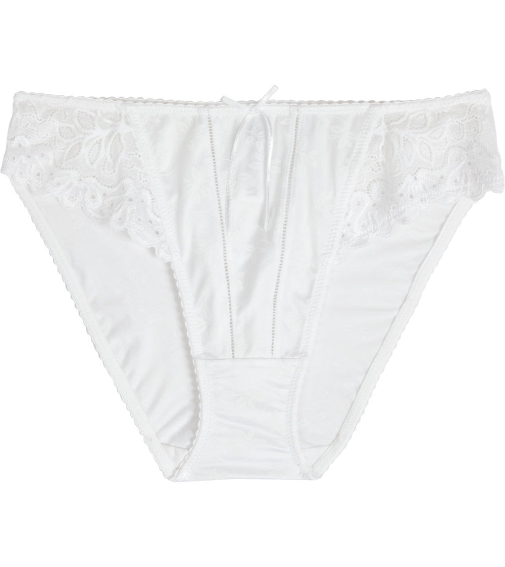 Yvette Bikini in WHITE. Flat lay front view