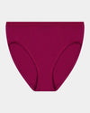Body Cotton High Cut Brief in BEAUJOLAIS. Flat lay front view