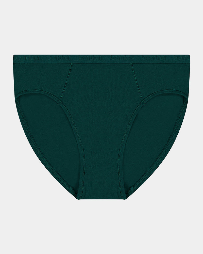 Body Cotton Bikini in RAIN FOREST. Flat lay front view