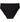 Body Cotton High Cut Brief in BLACK. Flat lay front view