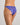 Midnight Muse Tanga in DAZZLING BLUE. Flat lay back view