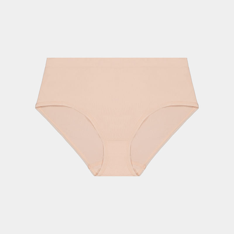 Seamless Full Brief in LATTE. Flat lay front view