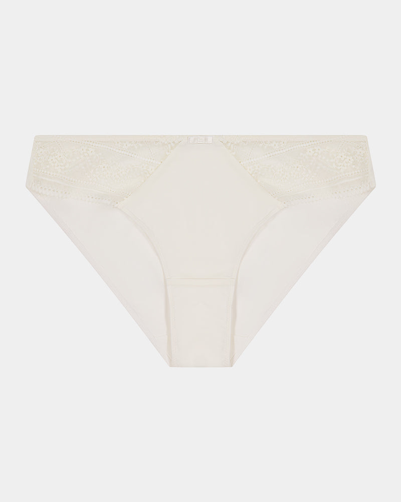 Renee Bikini in WHITE. Flat lay front view