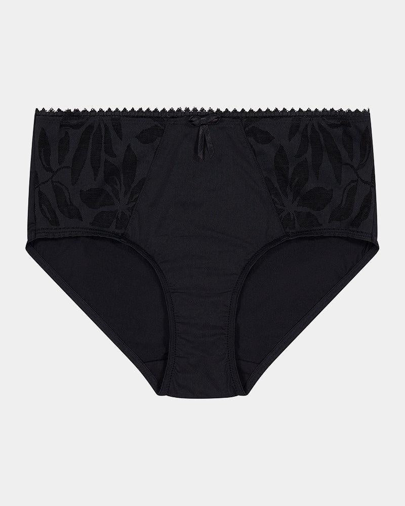 Milla Midi in BLACK. Flat lay front view