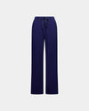 Relaxed Rib Long Pj Pant in NAVY BLAZER. Flat lay front view