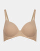 Bendon Essentials Contour Bra in LATTE. Flat lay front view