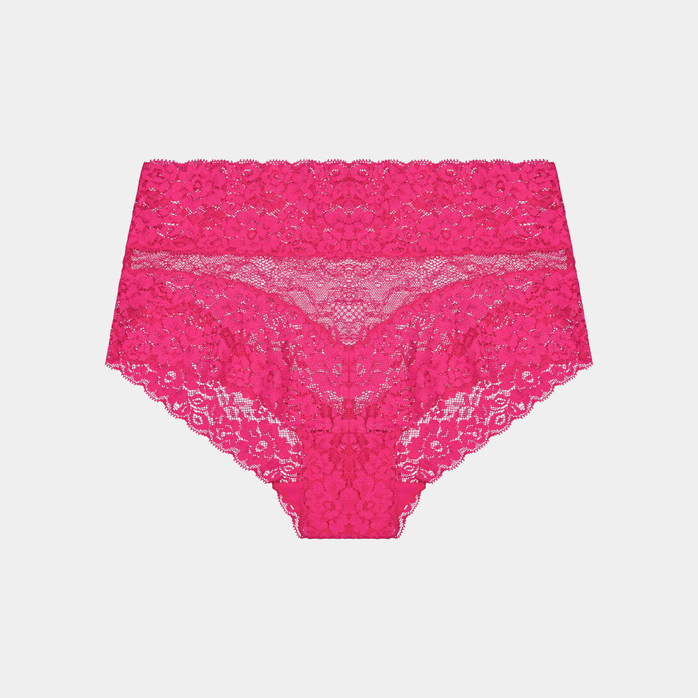 Lace Full Brief in CABARET. Flat lay front view