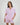 Model wears Bonbon Short Pj in PALE LILAC. On body front view
