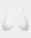 Comfit Collection Contour Bra in WHITE. Flat lay front view