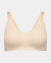 Comfit Collection Wire Free Bra in LATTE. Flat lay front view