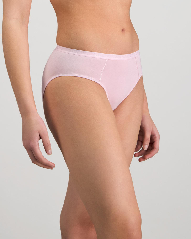 Model wears Body Cotton Bikini in FESTIVAL BLOOM. On body side view