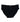 Cotton Stretch Mens Brief in BLACK. Flat lay front view