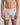 Model wears Bamboo Mens Trunk in GREY MARLE. On body front view
