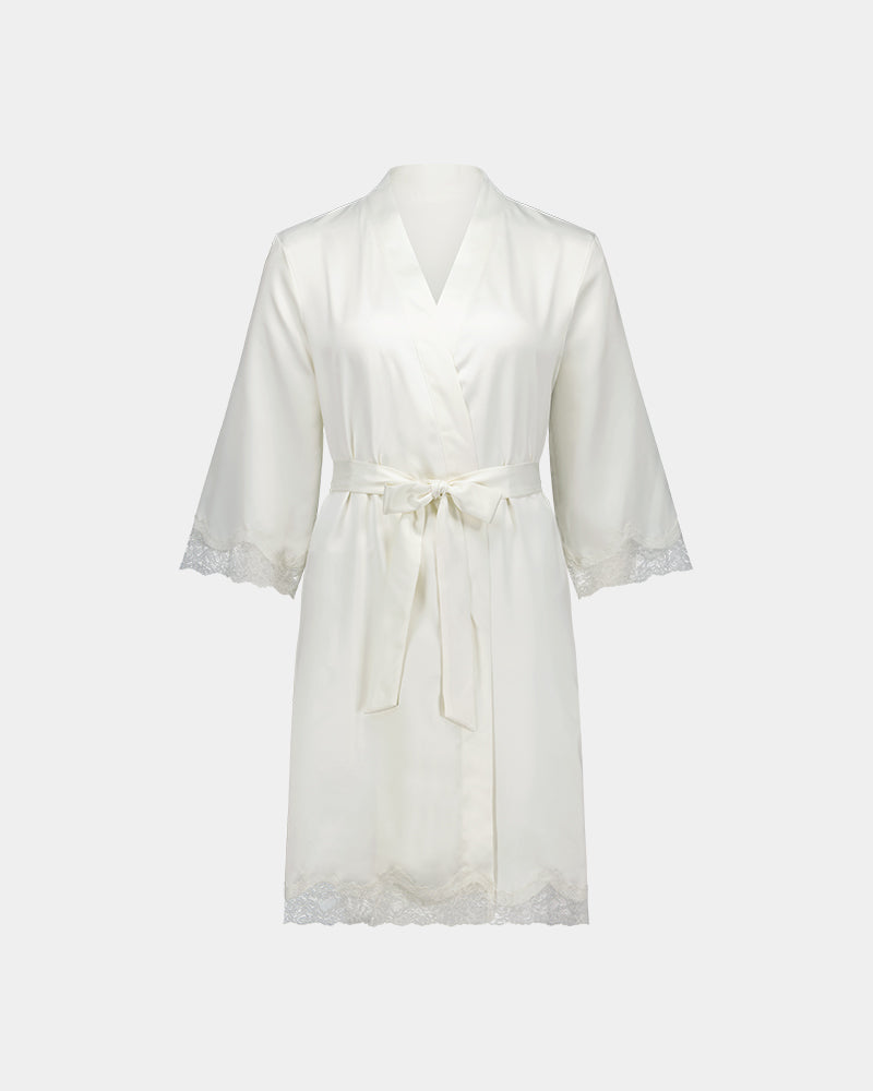 Noele Robe in SUGAR. Flat lay front view
