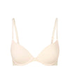 Stripe Elastic & Papertouch Push Up Bra in SILVER PEONY. Flat lay front view