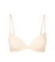 Stripe Elastic & Papertouch Push Up Bra in SILVER PEONY. Flat lay front view