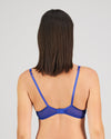 Model wears Siren Underwire Bra in SURF THE WEB. On body back view