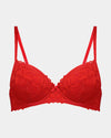 Alison Contour Bra in SALSA. Flat lay front view