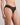 Yvette Bikini in BLACK. Flat lay back view