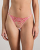 Model wears Josephine Thong in SACHET PINK. On body front view