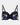 Hypnotise Underwire Bra in BLACK FLORAL PRINT. Flat lay front view