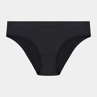 Seamless Bikini in BLACK. Flat lay front view