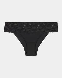 Captivate Me Bikini in BLACK. Flat lay front view