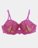 Rosa Contour Bra in FANTASY FUCHSIA. Flat lay front view