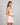 Model wears Adoration Chemise in SILVER PINK. On body side view