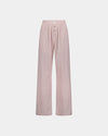 Cosy Flannel Long PJ Pant in ROSE MINI GINGHAM. Flat lay front view