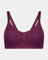 Comfit Collection Wire Free Bra in FIG. Flat lay front view