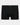 Cotton Stretch Mens Trunk in BLACK. Flat lay front view