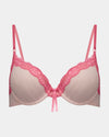 Alessandra Contour Bra in ICY PINK/PINK LEMONADE. Flat lay front view