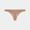 Giselle Thong in TUSCANY/CAMEO ROSE. Flat lay front view