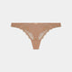 Giselle Thong in TUSCANY/CAMEO ROSE. Flat lay front view