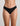 Model wears Extra-Ordinary Bikini in BLACK. On body front view