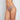 Model wears Lace Thong in MOCHA. On body front view