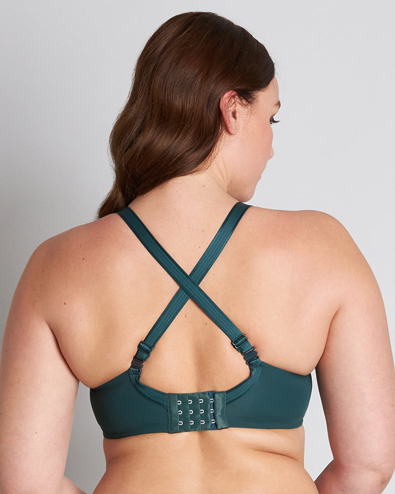 Perfectly Considered Contour Bra in PONDEROSA PINE. Flat lay back view