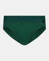 Bamboo Mens Brief in RAIN FOREST. Flat lay front view