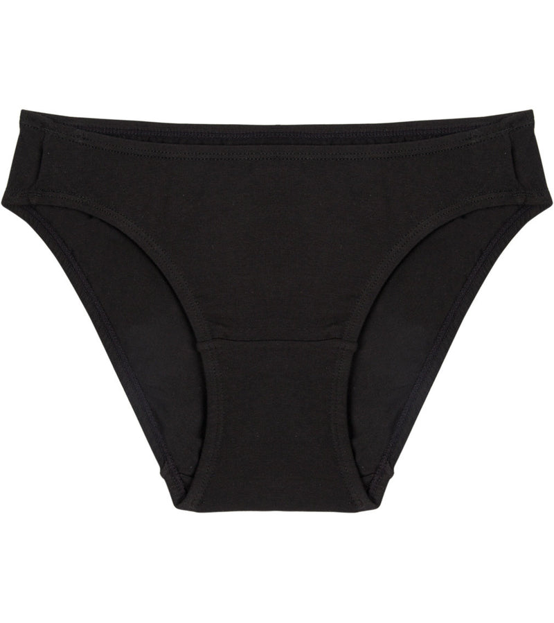 Freestyle Bikini in BLACK. Flat lay front view