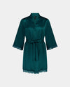 Sleigh The Night Robe in EVERGLADE. Flat lay front view