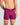 Model wears Bamboo Mens Trunk in MAGENTA PURPLE. On body front view
