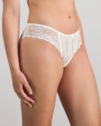 Yvette Bikini in WHITE. Flat lay back view