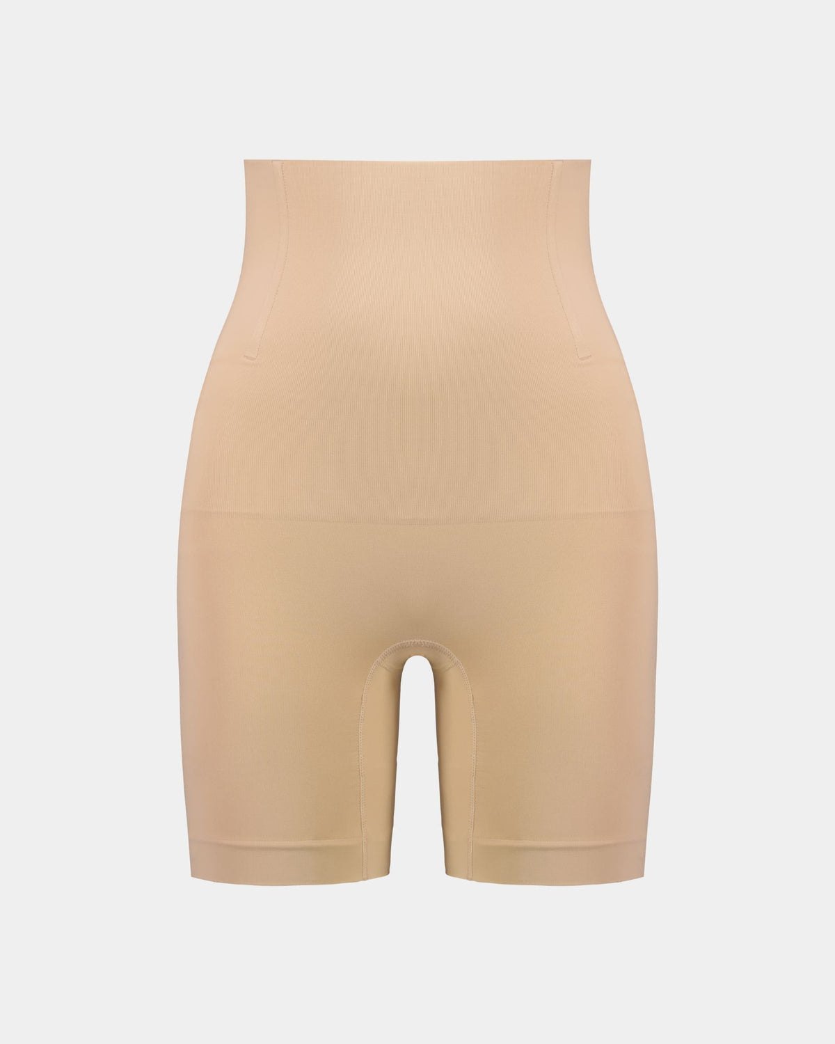 Bamboo Bodywear High Waisted Shaper Short in CARAMEL. Flat lay front view