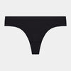 Seamless Thong in BLACK. Flat lay front view