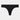 Seamless Thong in BLACK. Flat lay front view